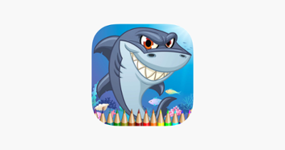 Coloring Book Sea Animal HD: Learn to paint and color a shark, jellyfish, crab and more Image