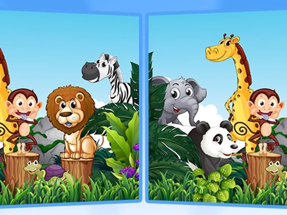 Find Seven Differences - Animals Game Cover