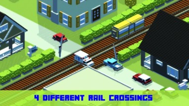 Train mania: Railroad crossing Image