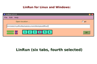 LinRun - The path locating program Image