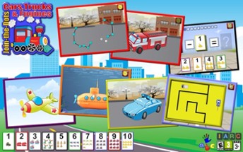 ABC Preschool car truck and engine dot puzzles Image