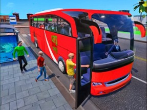 Coach Bus Driving 3D Image