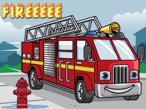 Fire Truck Jigsaw Image