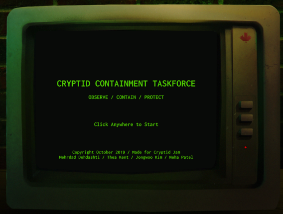 Cryptid Containment Taskforce Game Cover