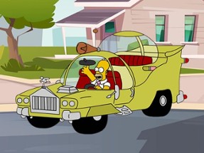 The Simpsons Car Jigsaw Image