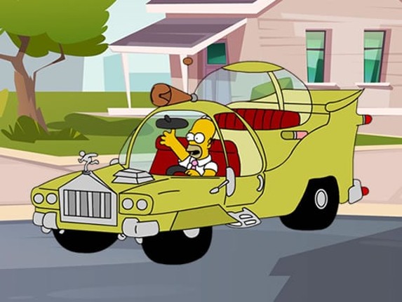 The Simpsons Car Jigsaw Game Cover