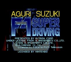 Aguri Suzuki F-1 Super Driving Image