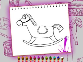 Coloring Book: Toy Shop Image