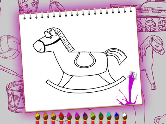 Coloring Book: Toy Shop Game Cover