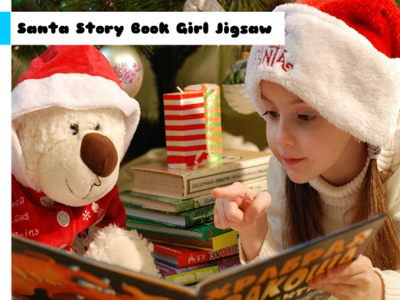 Santa Story Book Girl Jigsaw Game Cover