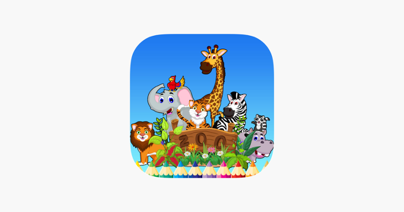 Zoo Safari Coloring Book Animal for Kids Game Cover