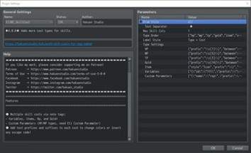 Hakuen Studio Skill Costs for RPG Maker MV MZ Image