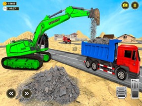 Heavy Excavator Dump Truck 3D Image
