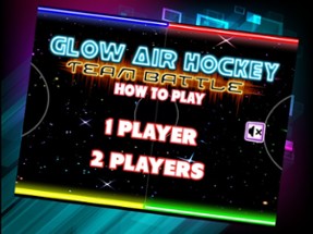 Neon Air Hockey Glow In The Dark Space Table Game Image