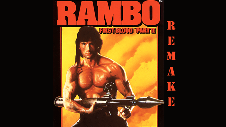 Rambo: First Blood Part II (C64) Remake Game Cover