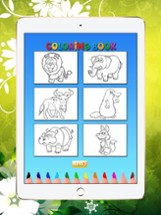 Zoo Safari Coloring Book Animal for Kids Image