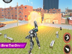 Epic Robot City Fighting Image