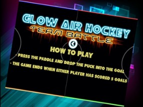 Neon Air Hockey Glow In The Dark Space Table Game Image