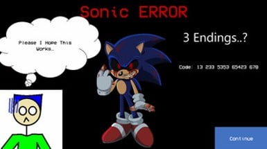 Sonic Error (Starring Zackary) Image