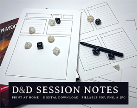 D&D Session Notes | Dungeons and Dragons | DnD Image