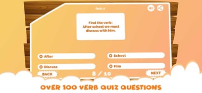 English Grammar Verb Quiz Game Image