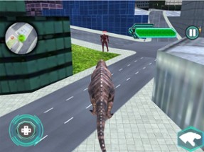 Dinosaur Vs Robot Car War Image