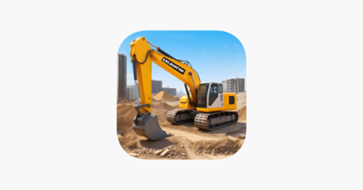 Excavator Truck Parking 3D Image