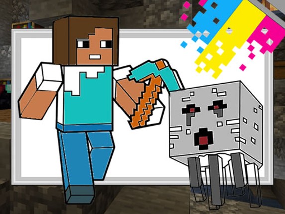 Minecraft Coloring Pages Game Cover