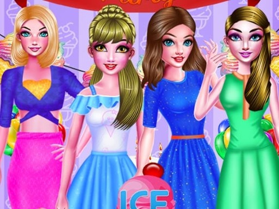 ICE CREAM BIRTHDAY PARTY DRESSUP Game Cover