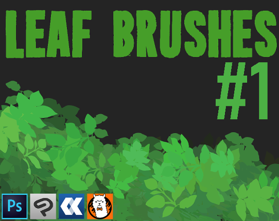 Leaf Brushes #1 (Photoshop, CSP, Open Canvas, Fire Alpaca) Game Cover