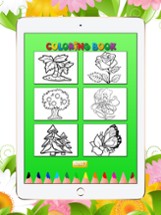 Coloring Book Folwer, Tree: Learn to draw &amp; Paint Image