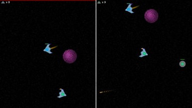 Asteroid Space Battle Image