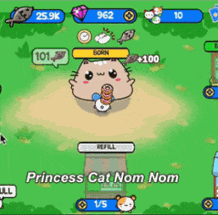 Princess Cat Nom Nom Image