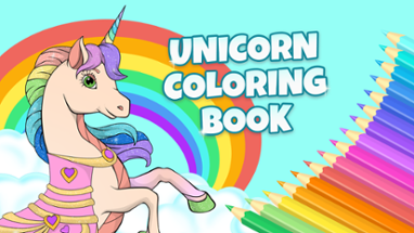 Unicorn Dress Up Coloring Book Image