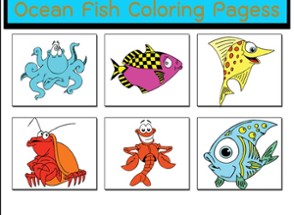 Ocean Fish Coloring Pages for Toddlers and Kids Image