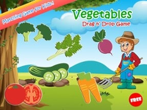 Vegetables Names Vocabulary &amp; Drag And Drop Games Image