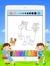 Animals Coloring Book - Drawing Connect dots for kids games Image