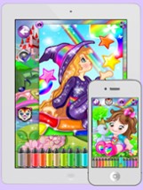 Coloring Pages with Princess Fairy for Girls - Games for little Kids &amp; Grown Ups Image