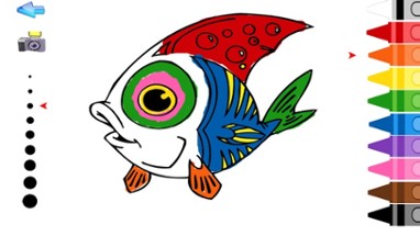Ocean Fish Coloring Pages for Toddlers and Kids Image