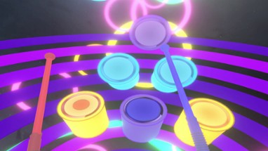 Neon Music Drums Image