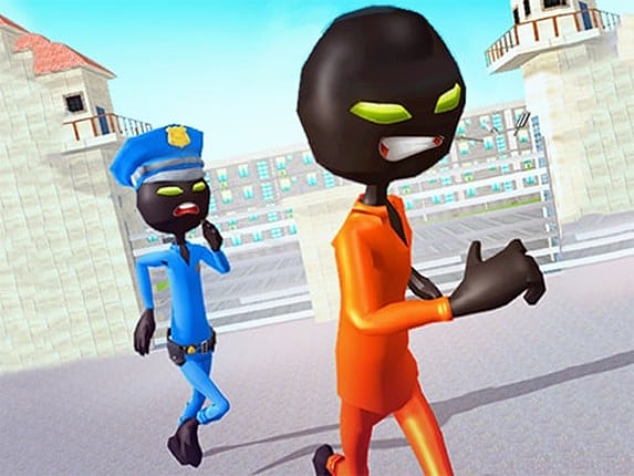 Stickman Prison Escape Story 3D Game Cover