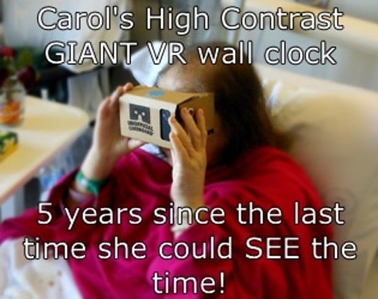 Carols High Contrast Giant VR Wall Clock Game Cover