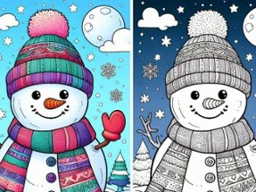 BTS Winter Coloring Image