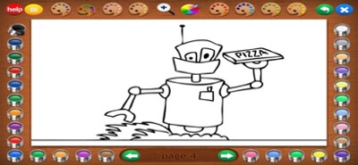 Coloring Robots Image