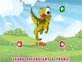 Dinosaur Free Kids Coloring Book - Vocabulary Game Image
