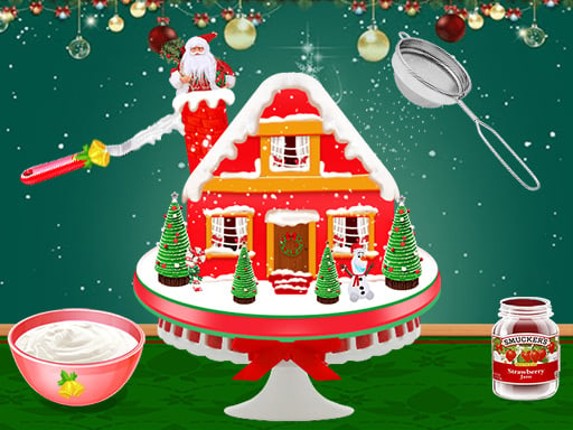 Xmas Gingerbread House Cake Game Cover