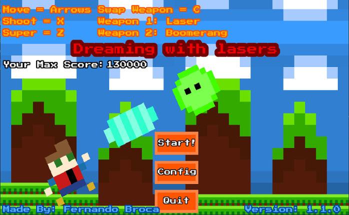 Dreaming with lasers Game Cover