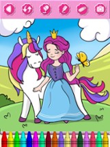 Pony Princess Coloring Book Image