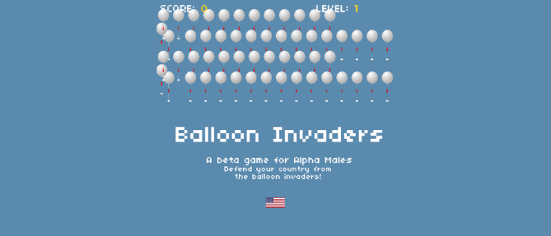 Balloon Invaders Game Cover