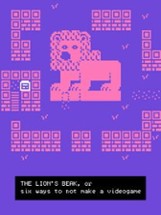 The Lion's Beak, or Six Ways to Not Make a Videogame Image
